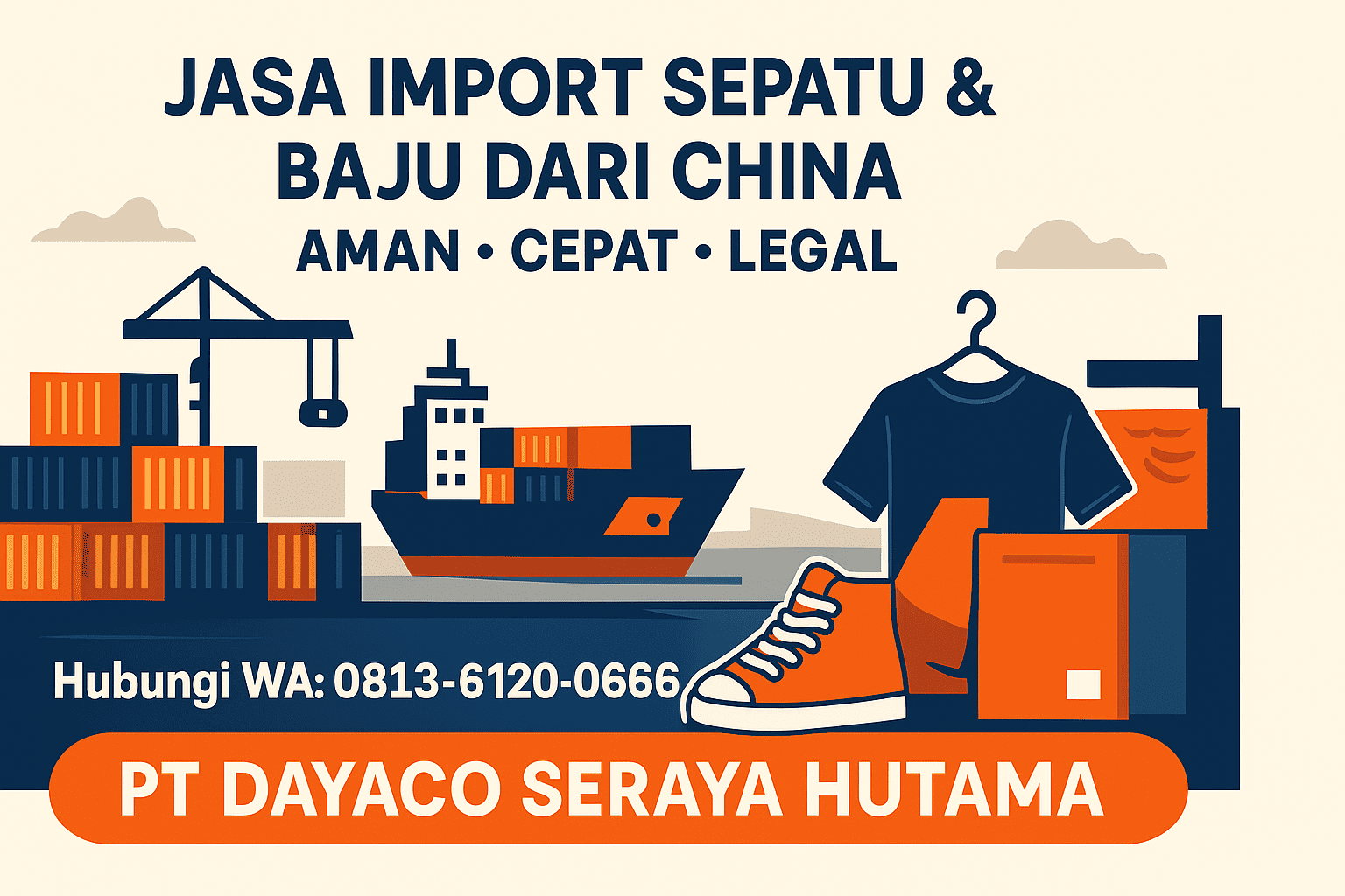 Jasa Import Sepatu dan Baju dari China Terpercaya (1)